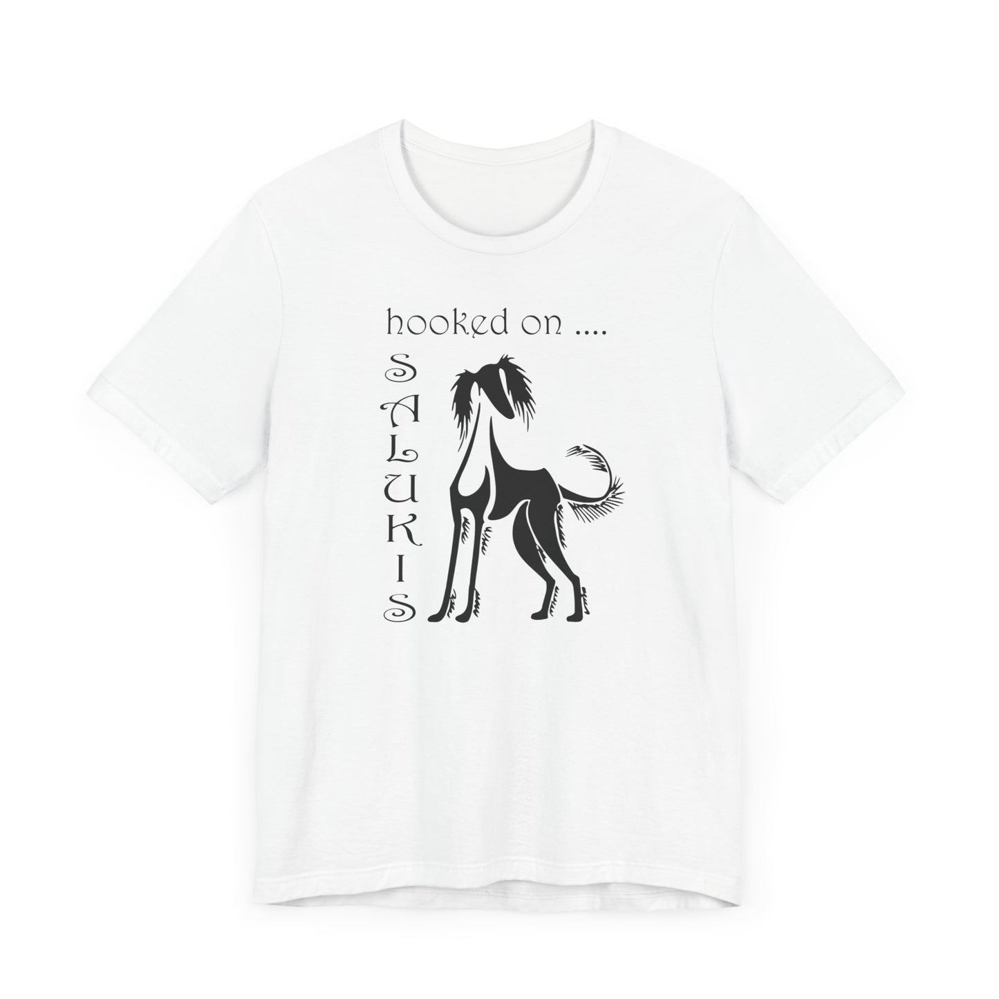 Unisex Jersey Short Sleeve Tee featuring Saluki dog breed motif