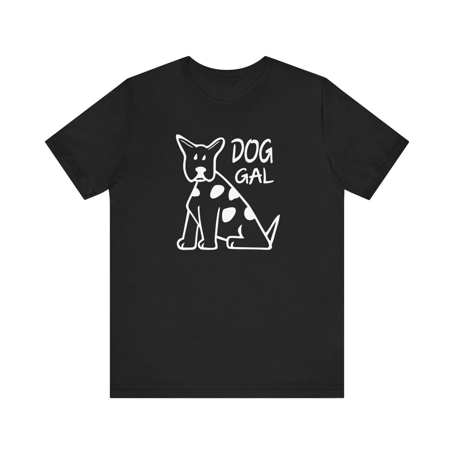 Unisex Jersey Short Sleeve Tee for Girls featuring a Cartoon Dog