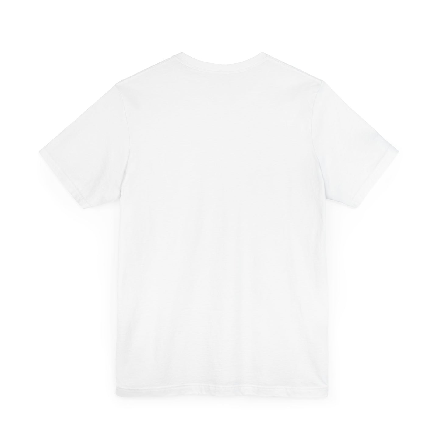 Unisex Jersey Short Sleeve Tee featuring a cartoon style Saluki galloping, with a color background.