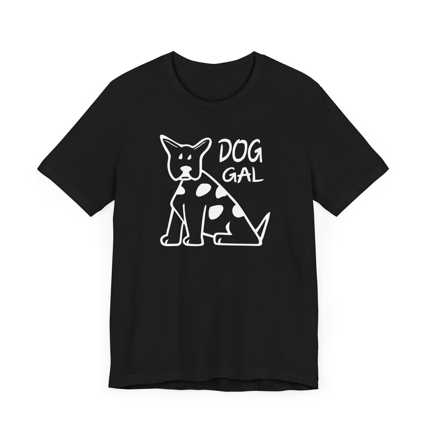 Unisex Jersey Short Sleeve Tee for Girls featuring a Cartoon Dog