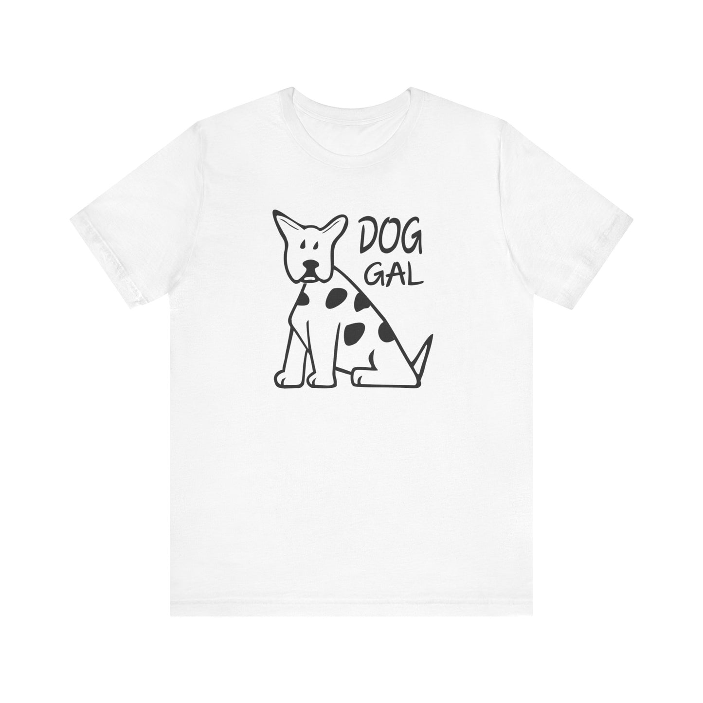 Unisex Jersey Short Sleeve Tee for Girls featuring a Cartoon Dog