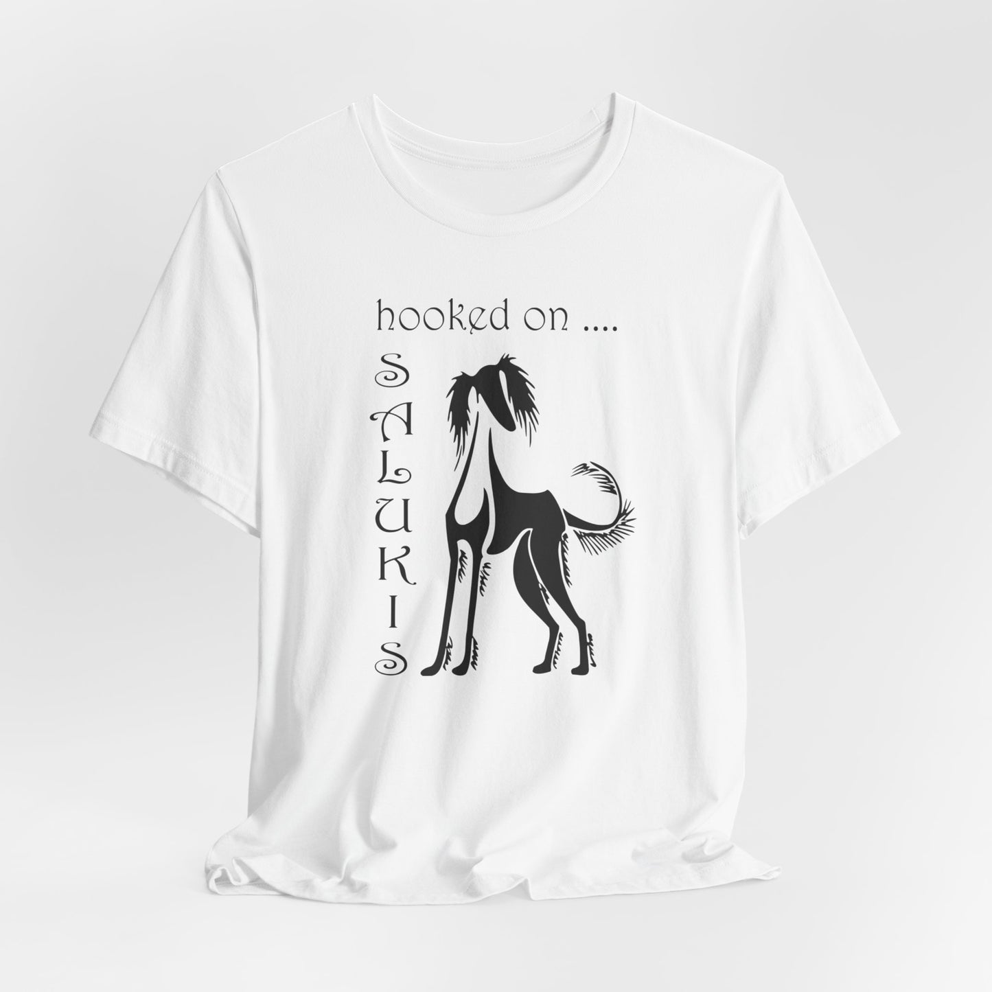 Unisex Jersey Short Sleeve Tee featuring Saluki dog breed motif