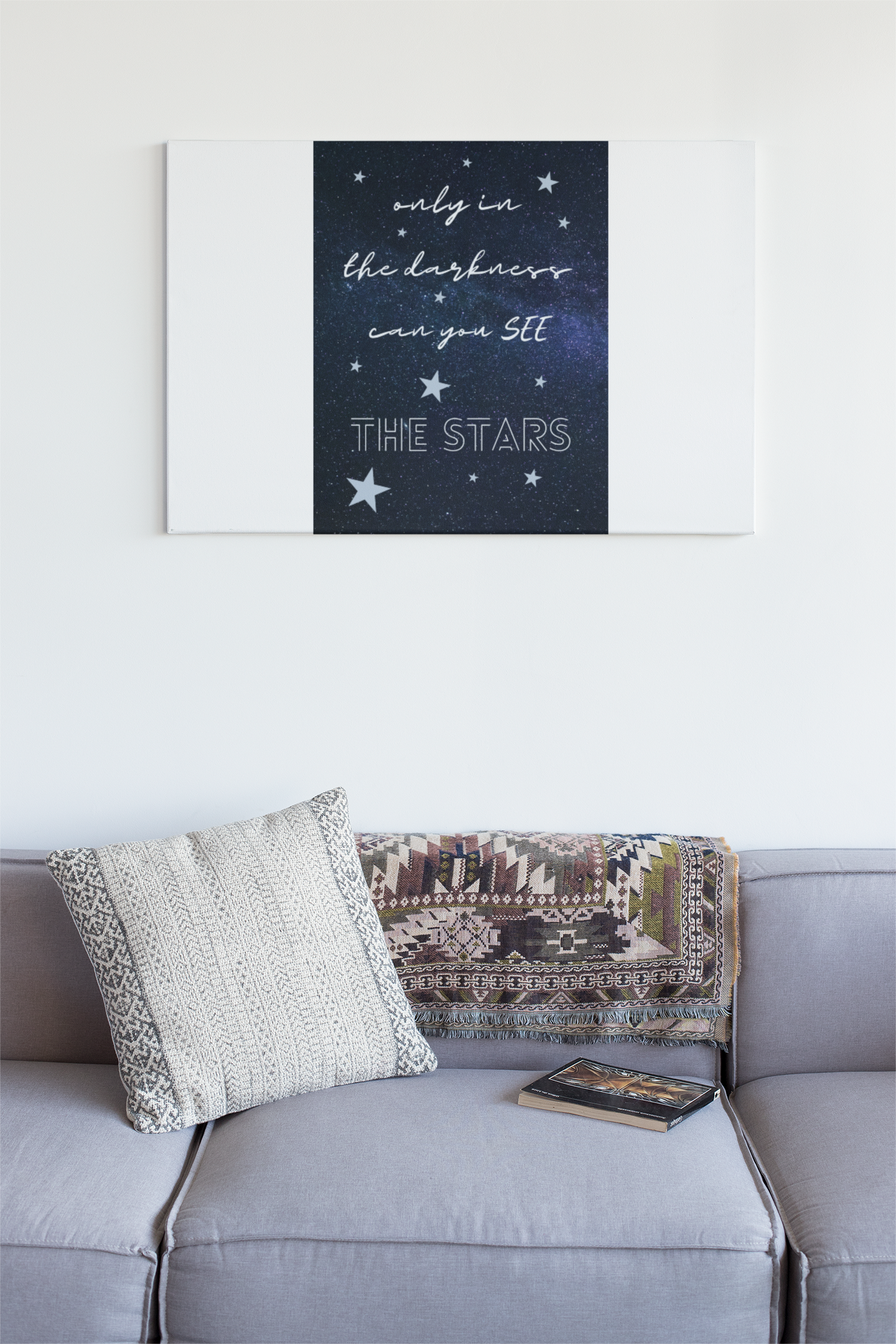 STAR AFFIRMATION 1 - QUIRKY UNIQUE WALL ART featuring Stars and a positive affirmation to remember through the ups and downs of everyday challenges.