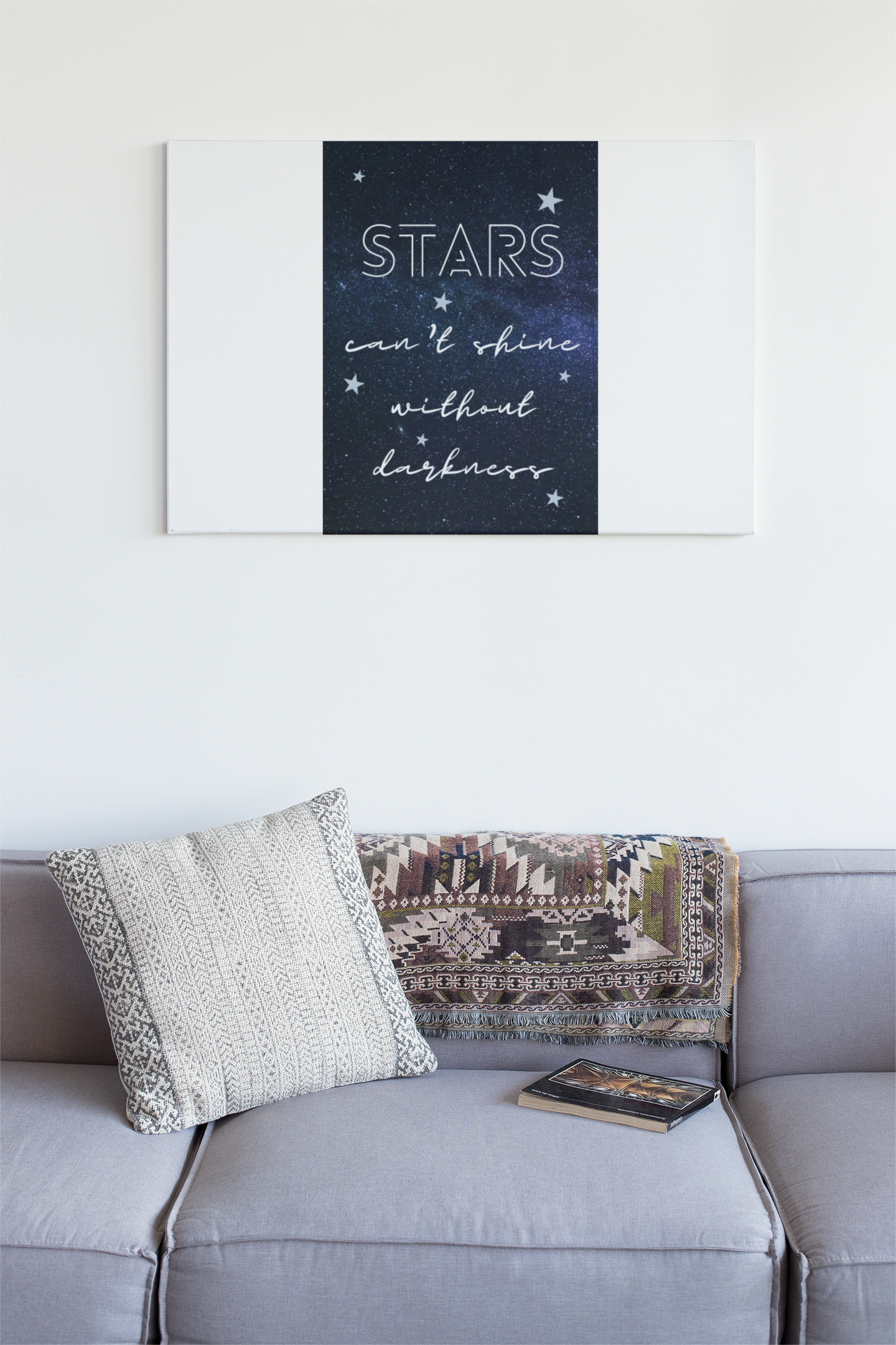 STAR AFFIRMATION 2 - QUIRKY UNIQUE WALL ART featuring Stars and a positive affirmation to remember through the ups and downs of everyday challenges.