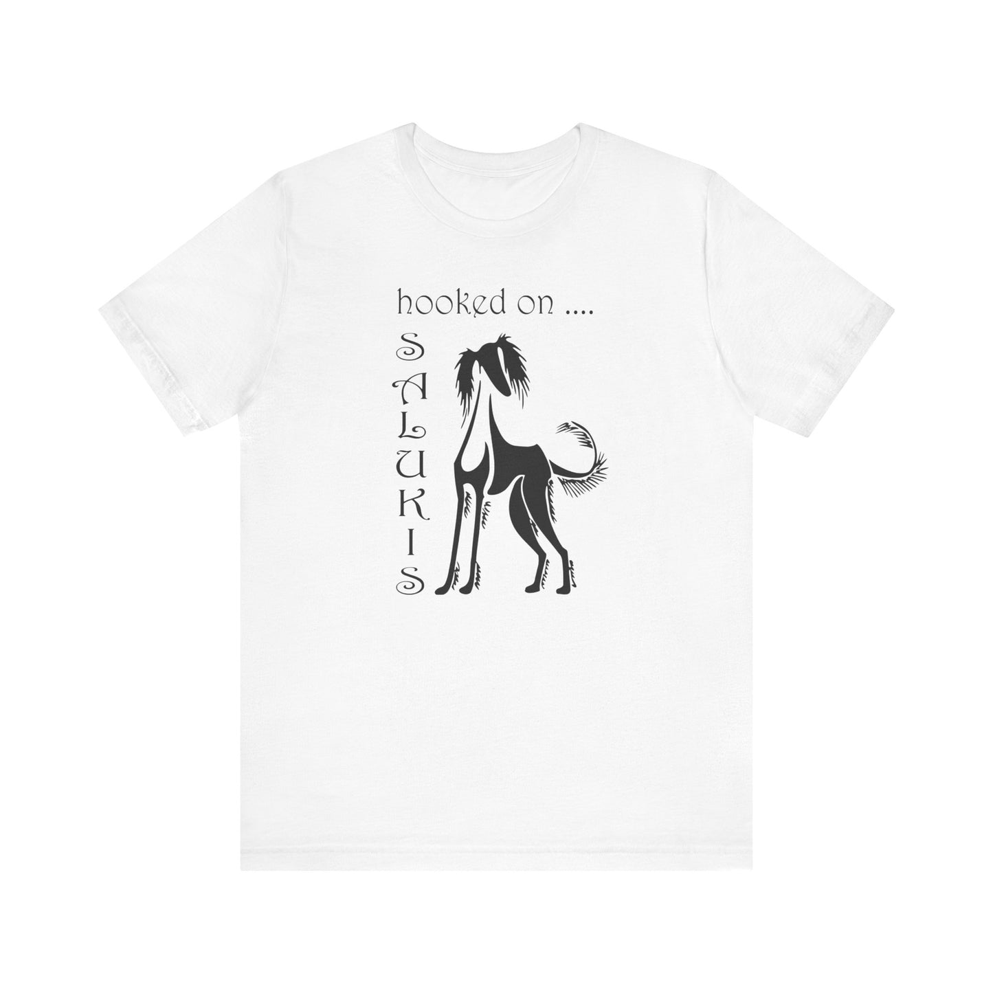 Unisex Jersey Short Sleeve Tee featuring Saluki dog breed motif