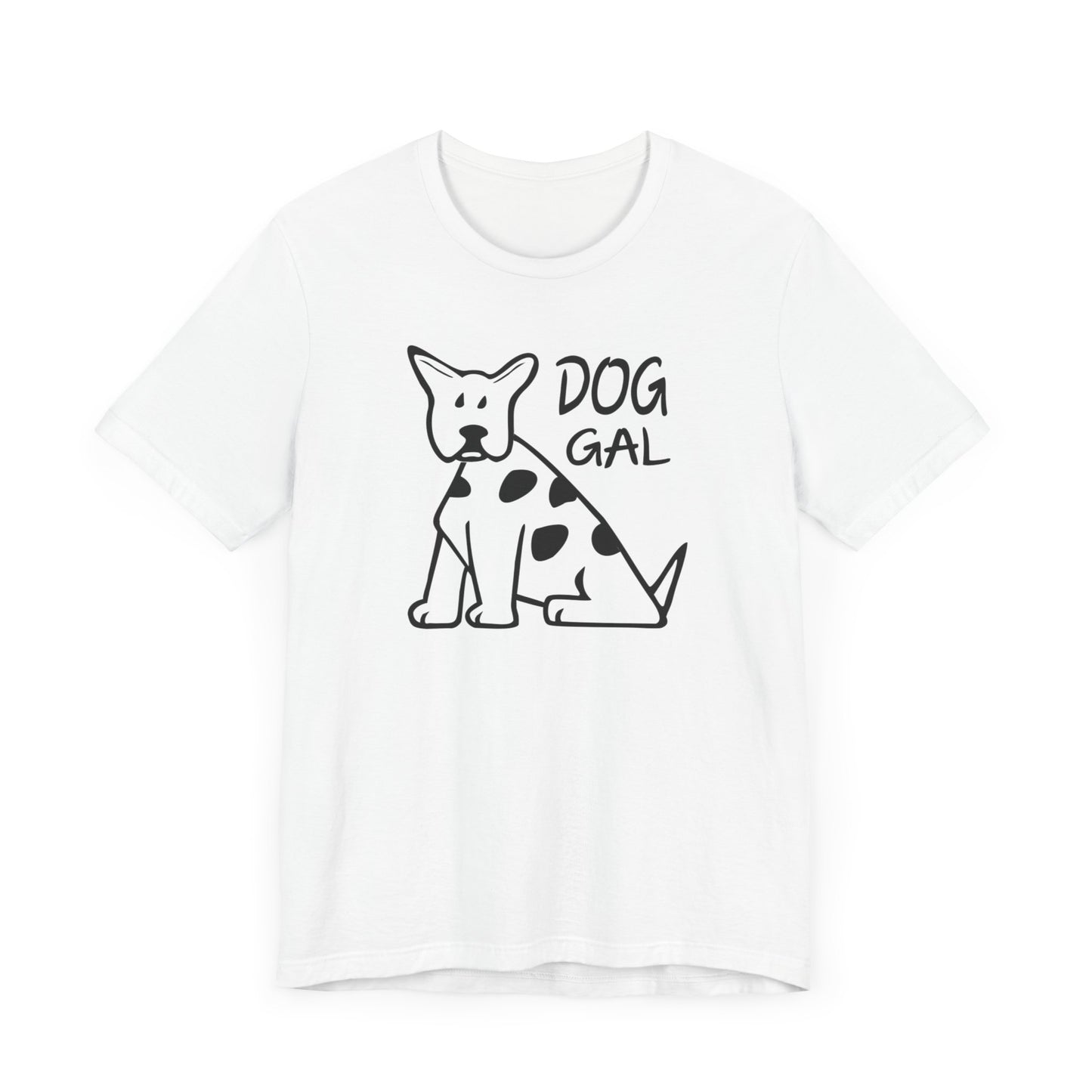Unisex Jersey Short Sleeve Tee for Girls featuring a Cartoon Dog