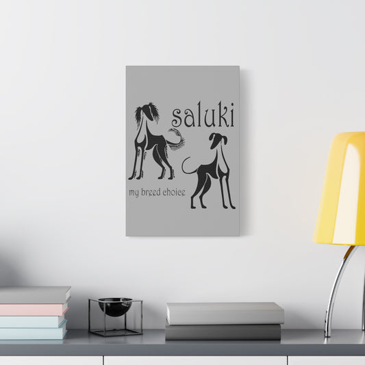 SALUKI ART IN A BOLD ART STYLE on a Matte Canvas, Stretched, 1.25"
